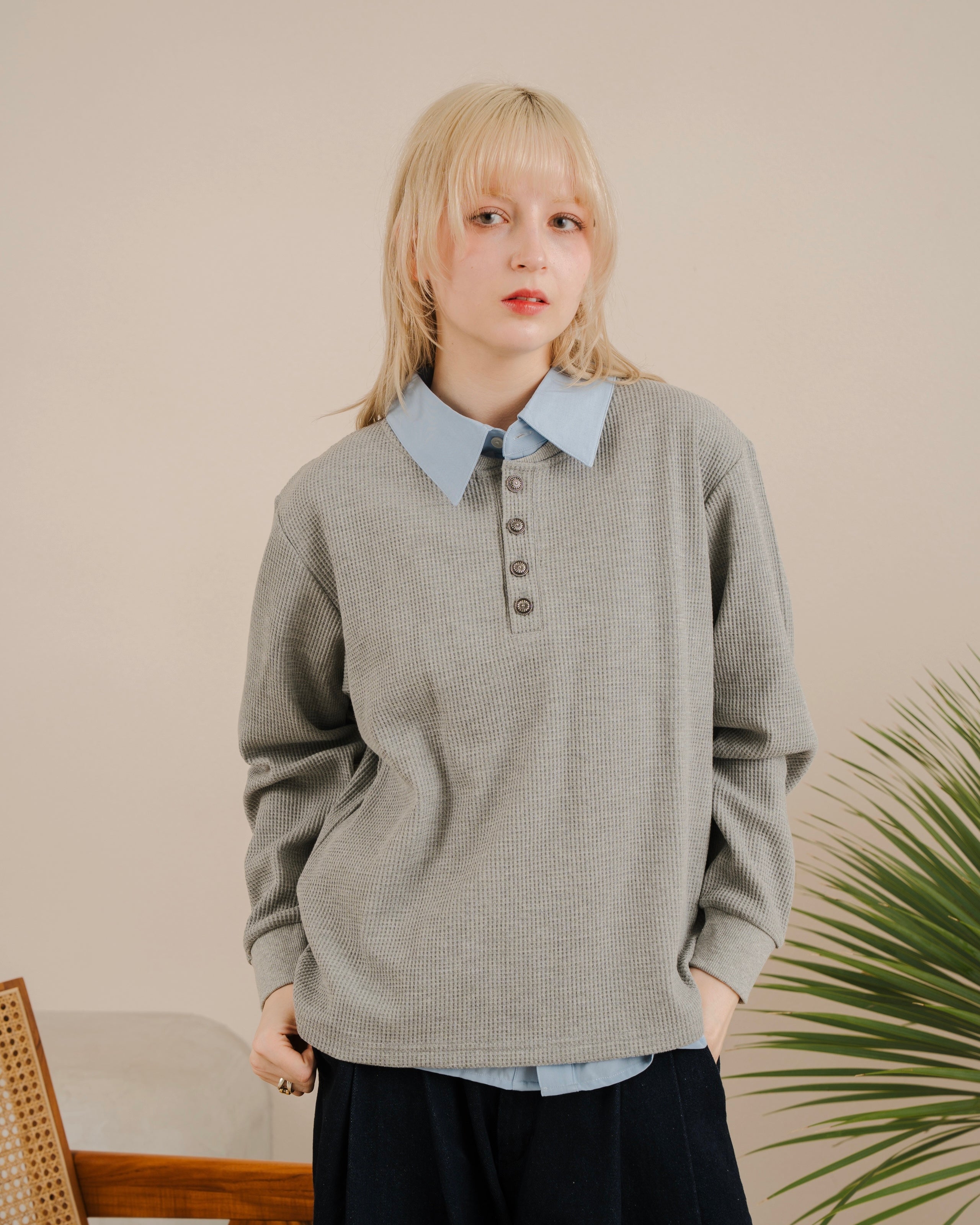 Fragment Heavy Henley Neck Tee