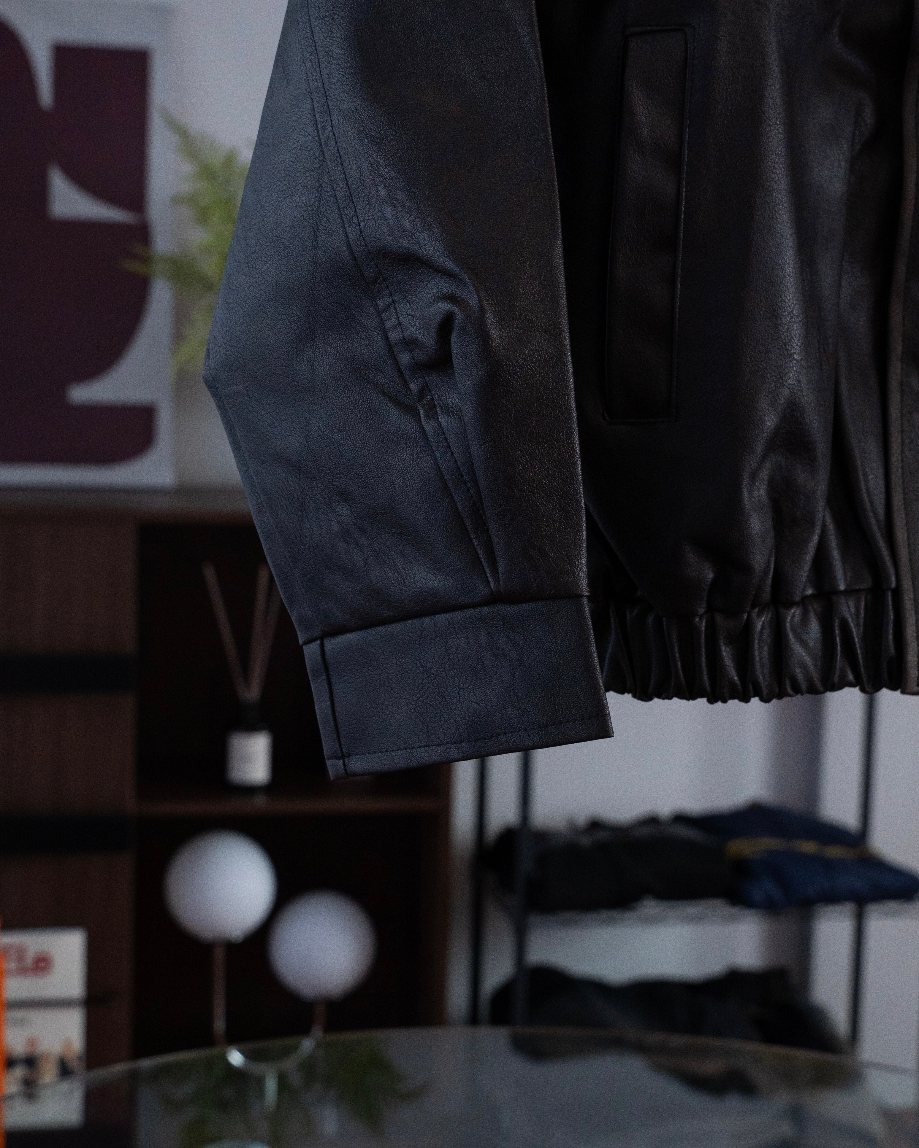 シープレザーショートブルゾンSL0077