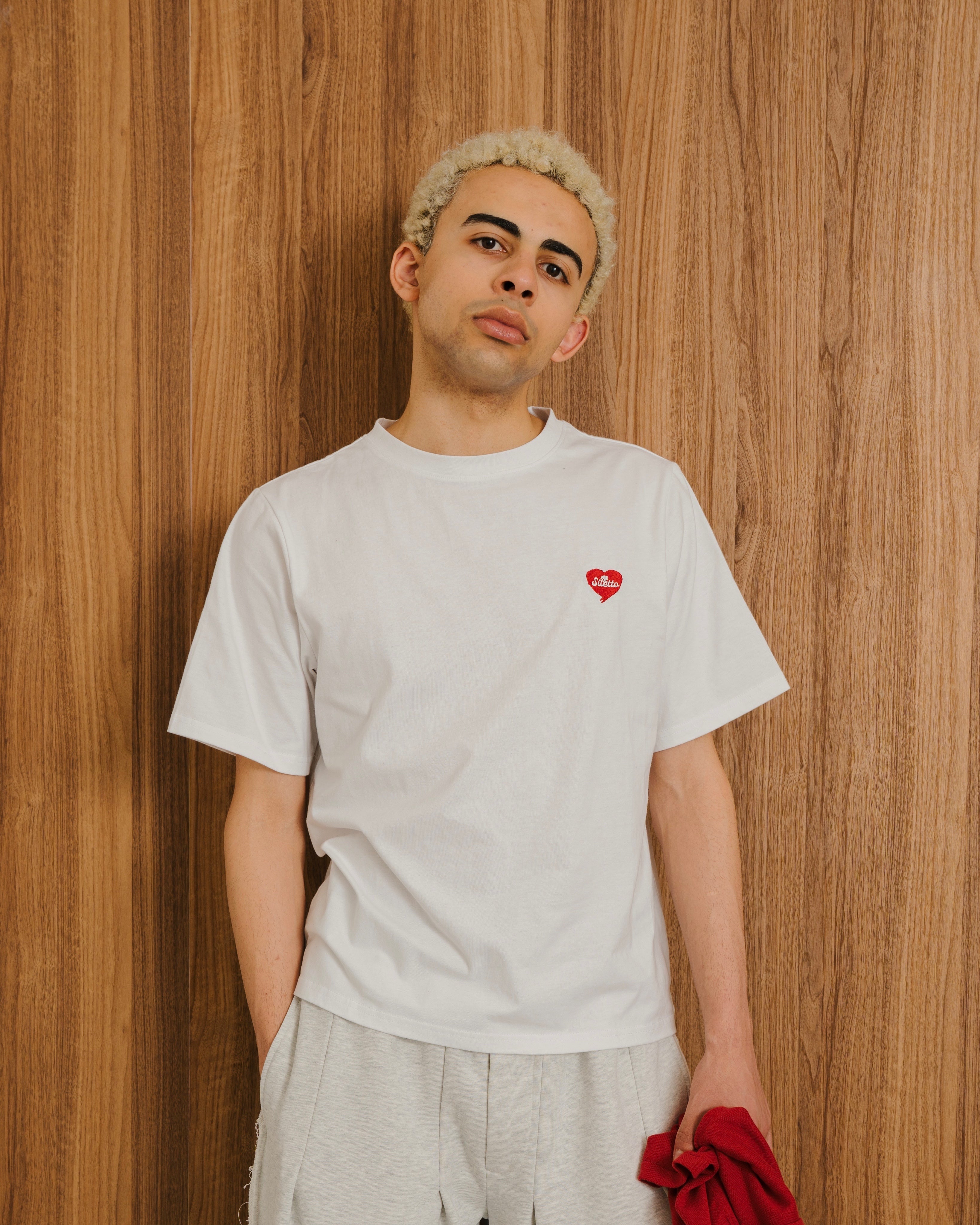 Heart Embroidery Tee