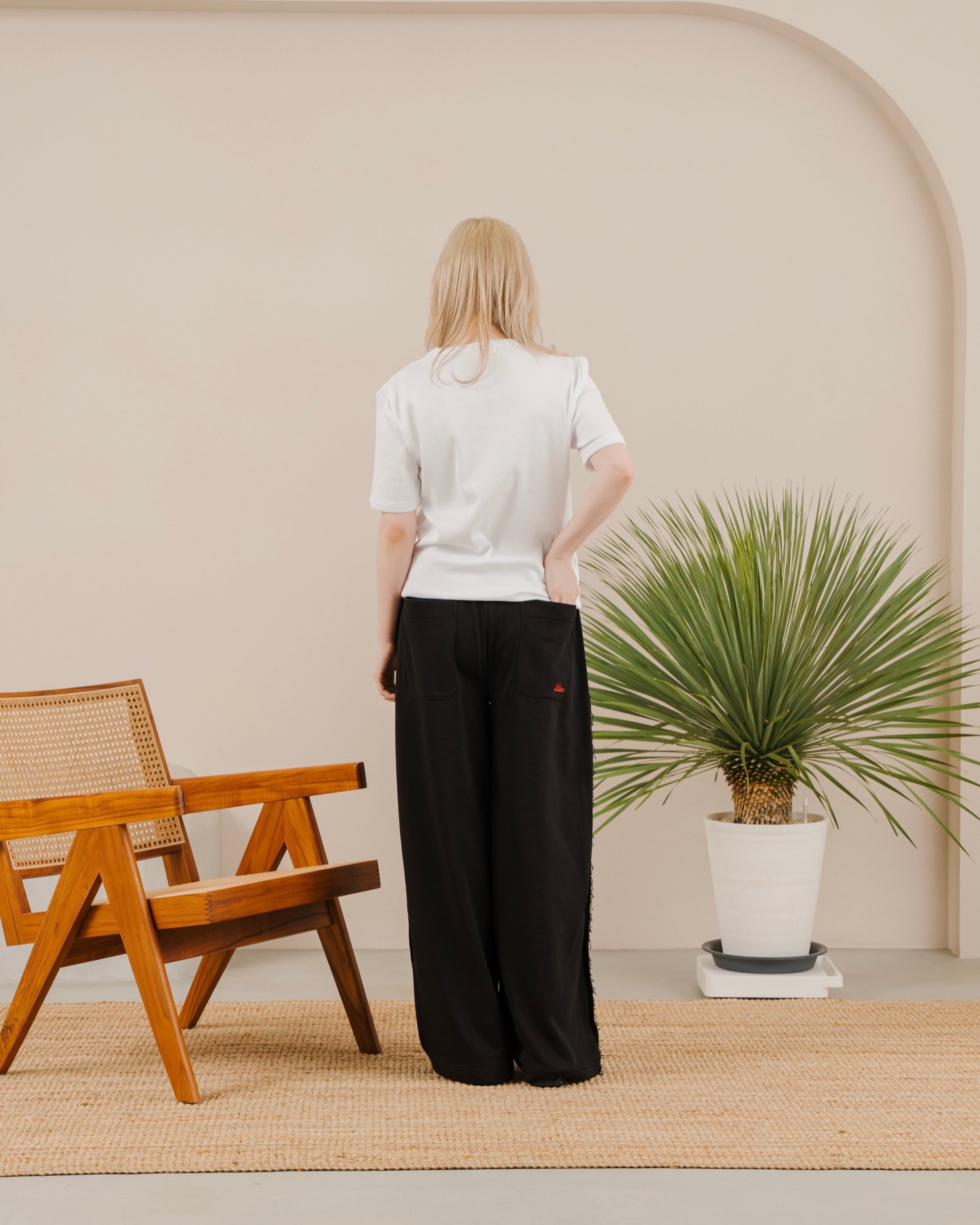 Inside-Out Wide Sweatpants