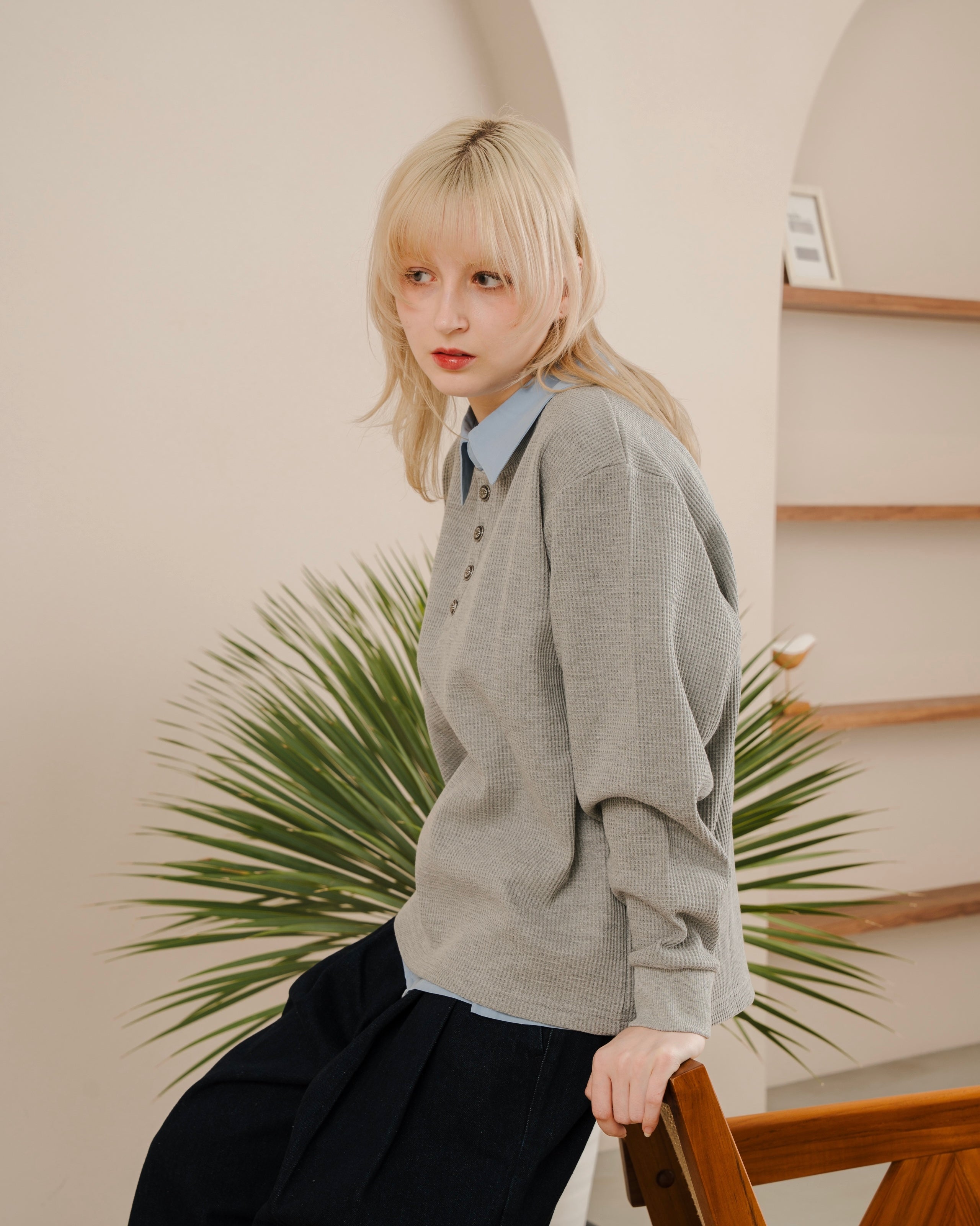 Fragment Heavy Henley Neck Tee