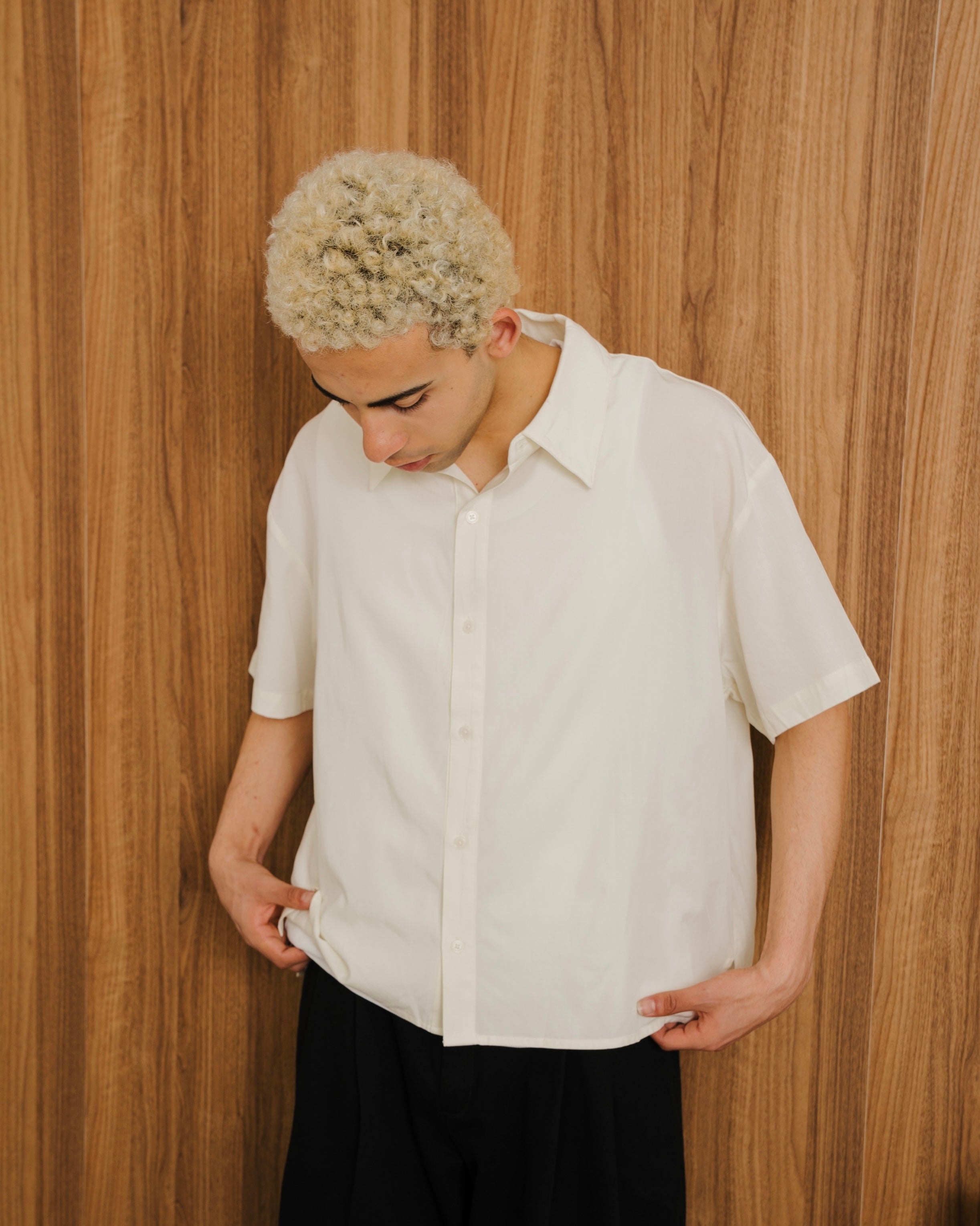 Cropped Classic Regular Collar Shirt SS
