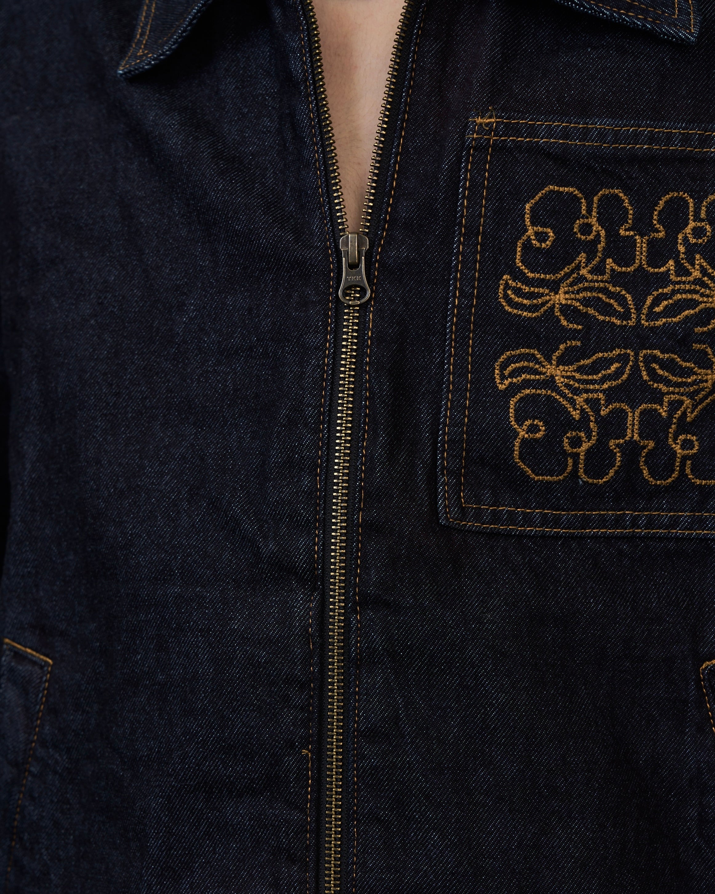 【セットアップ対応】Embroidery  Denim Jacket/エンブロイダリーデニムジャケット SL0050