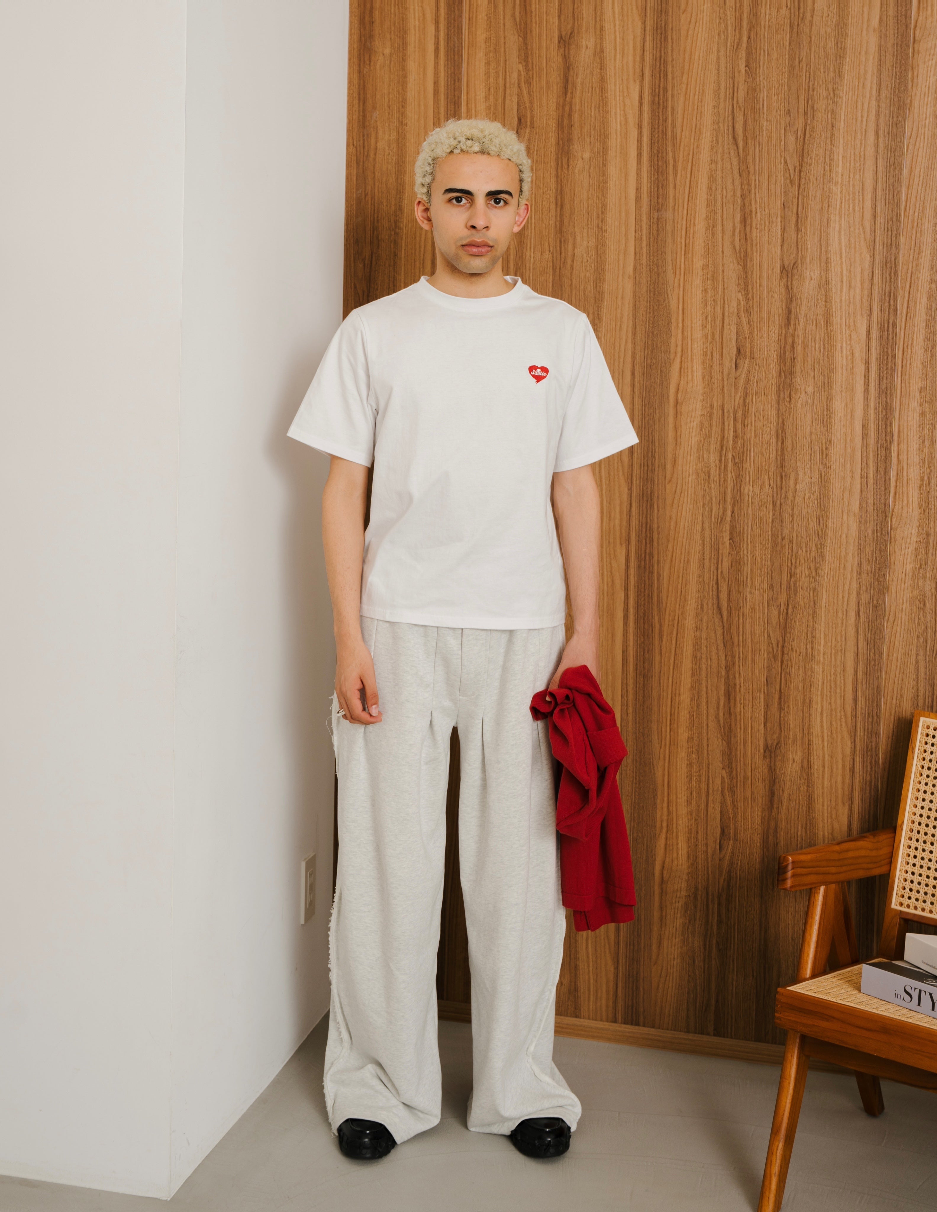 Heart Embroidery Tee