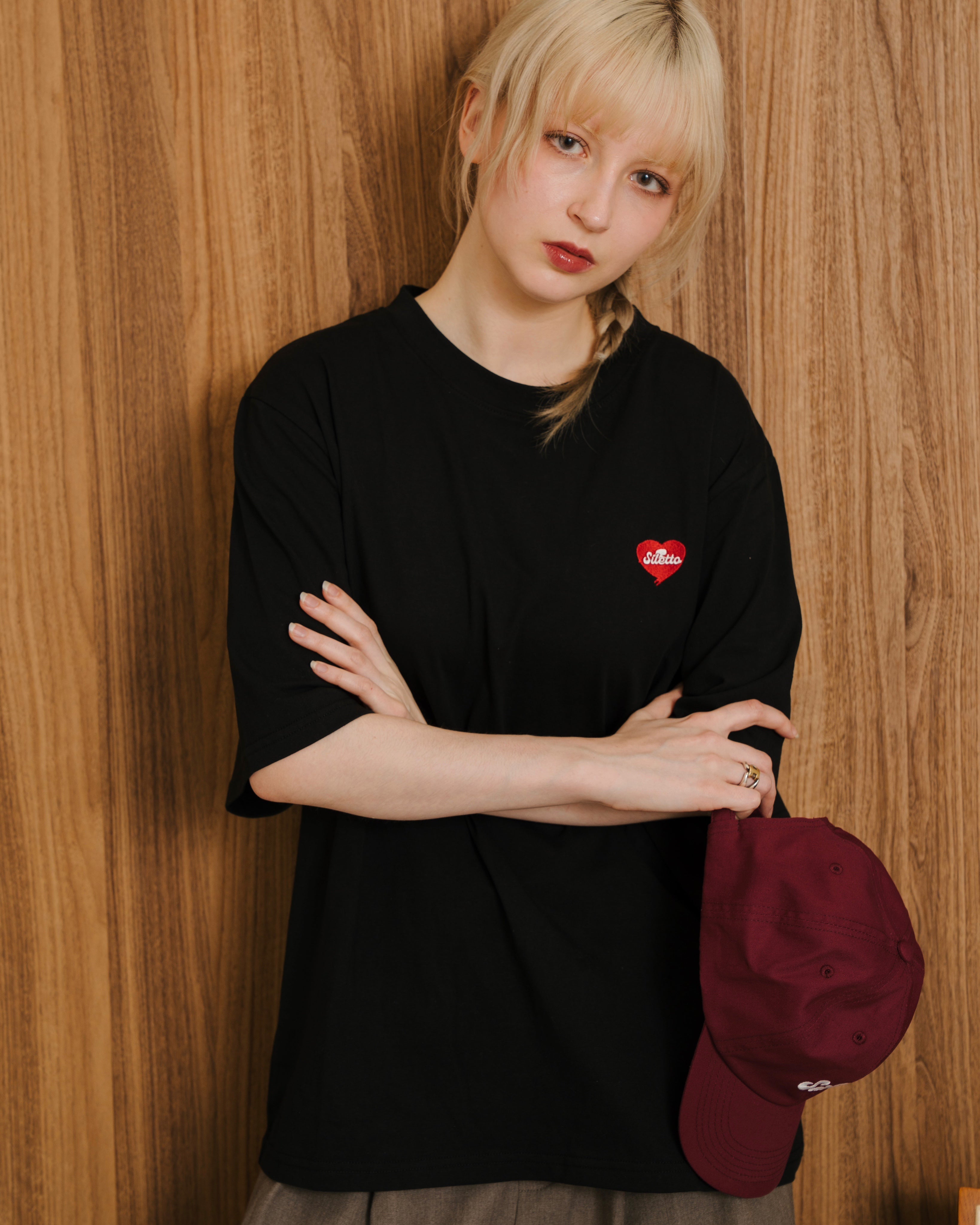 Heart Embroidery Tee