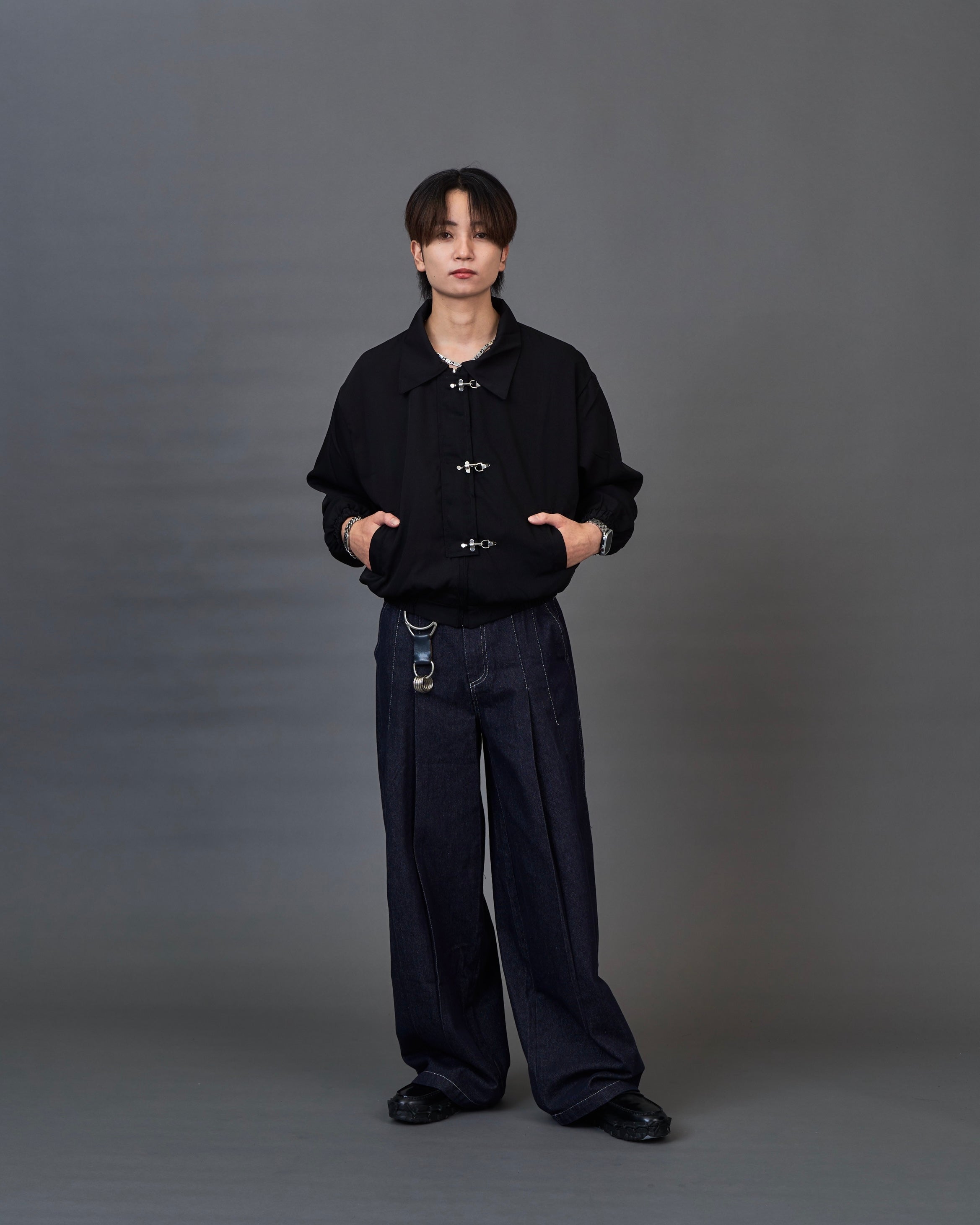 メタルフック クロップドブルゾン / Metal Hook Cropped Blouson SL0060