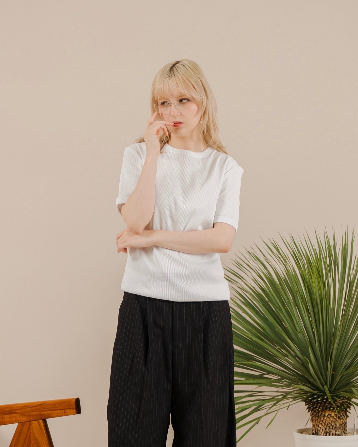 Rib Boxy Tee