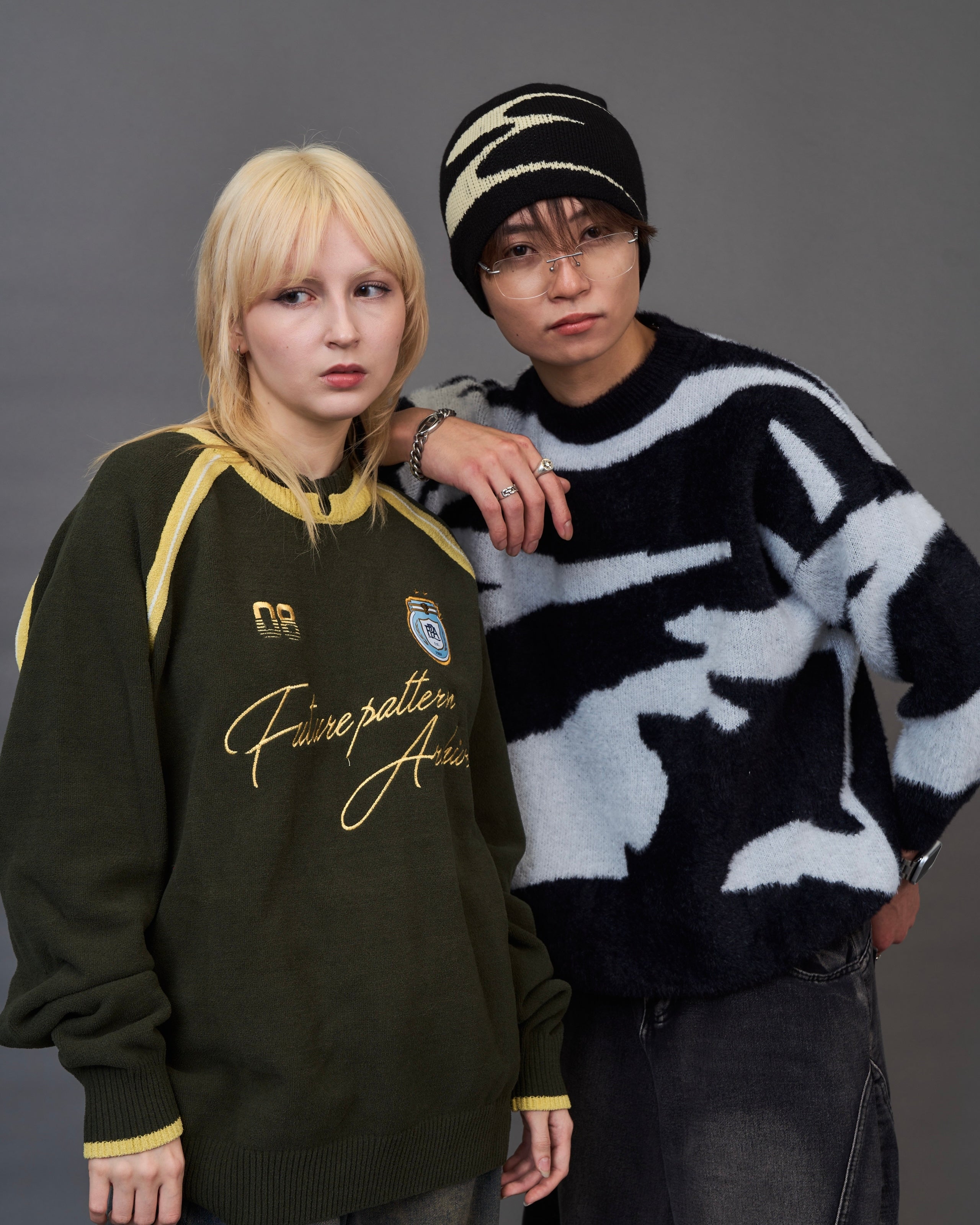 mohair like marble knit/モヘアライクマーブルニット SL0068