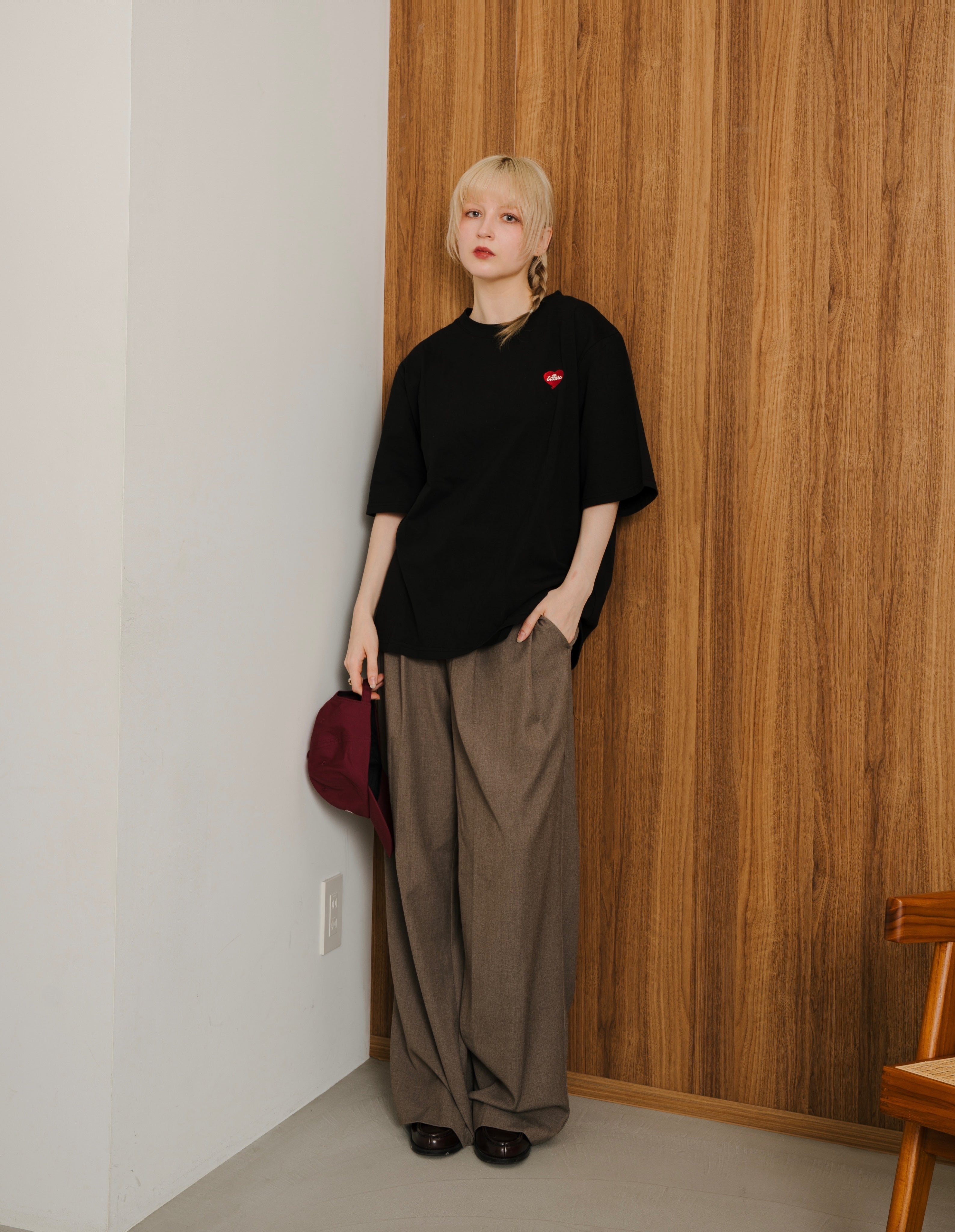 Heart Embroidery Tee