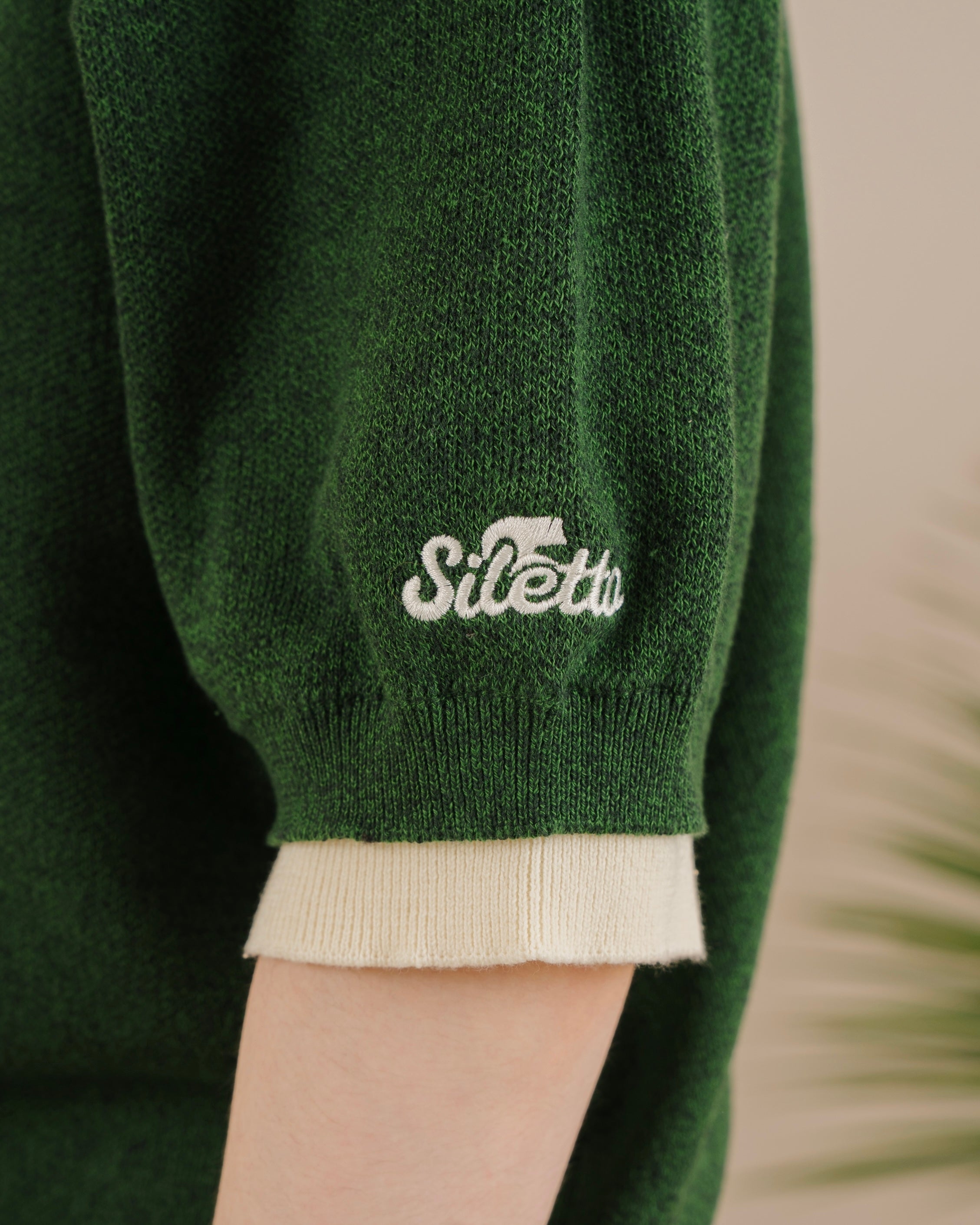 Outline Layered Knit Polo