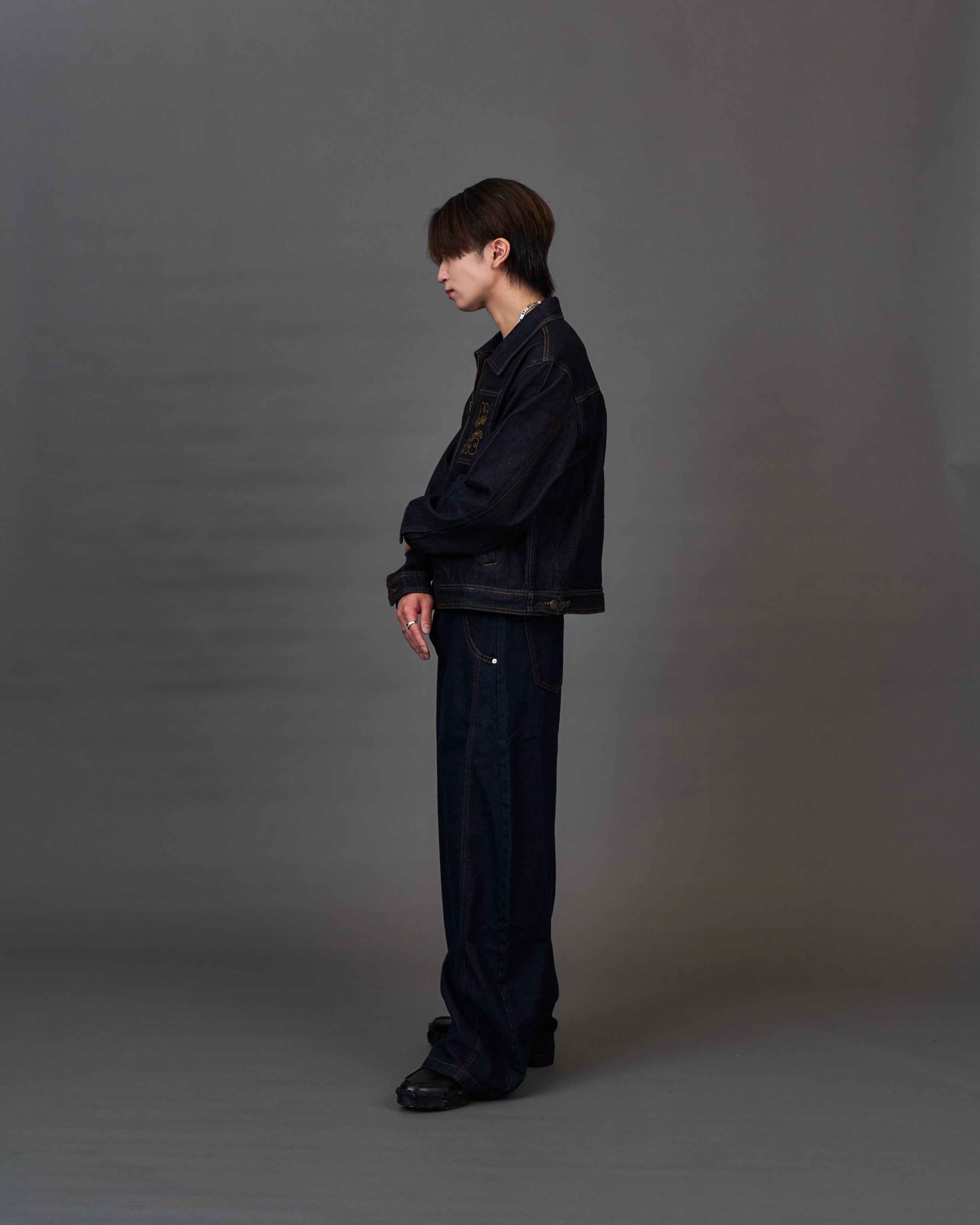 【セットアップ対応】Embroidery  Denim Jacket/エンブロイダリーデニムジャケット SL0050