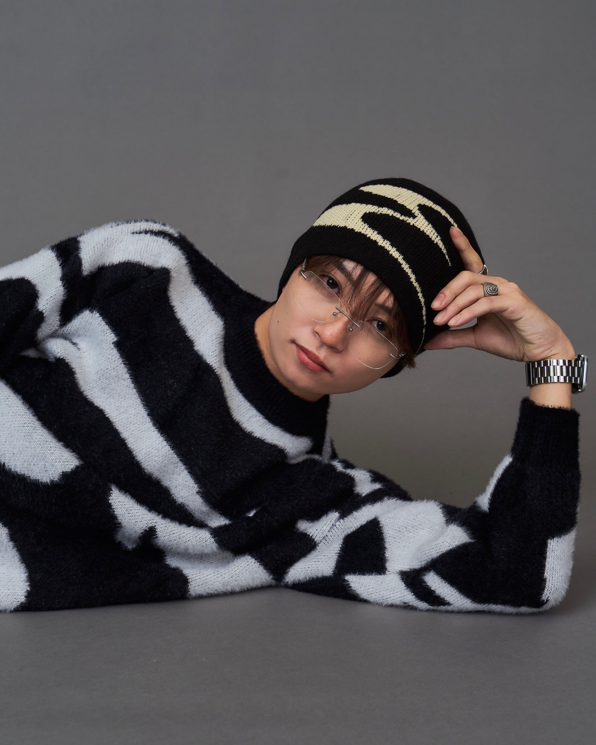 Stockholm (surfboard) Club マーブルモヘアニット mohair like marble knit/モヘアライクマーブルニット SL0068