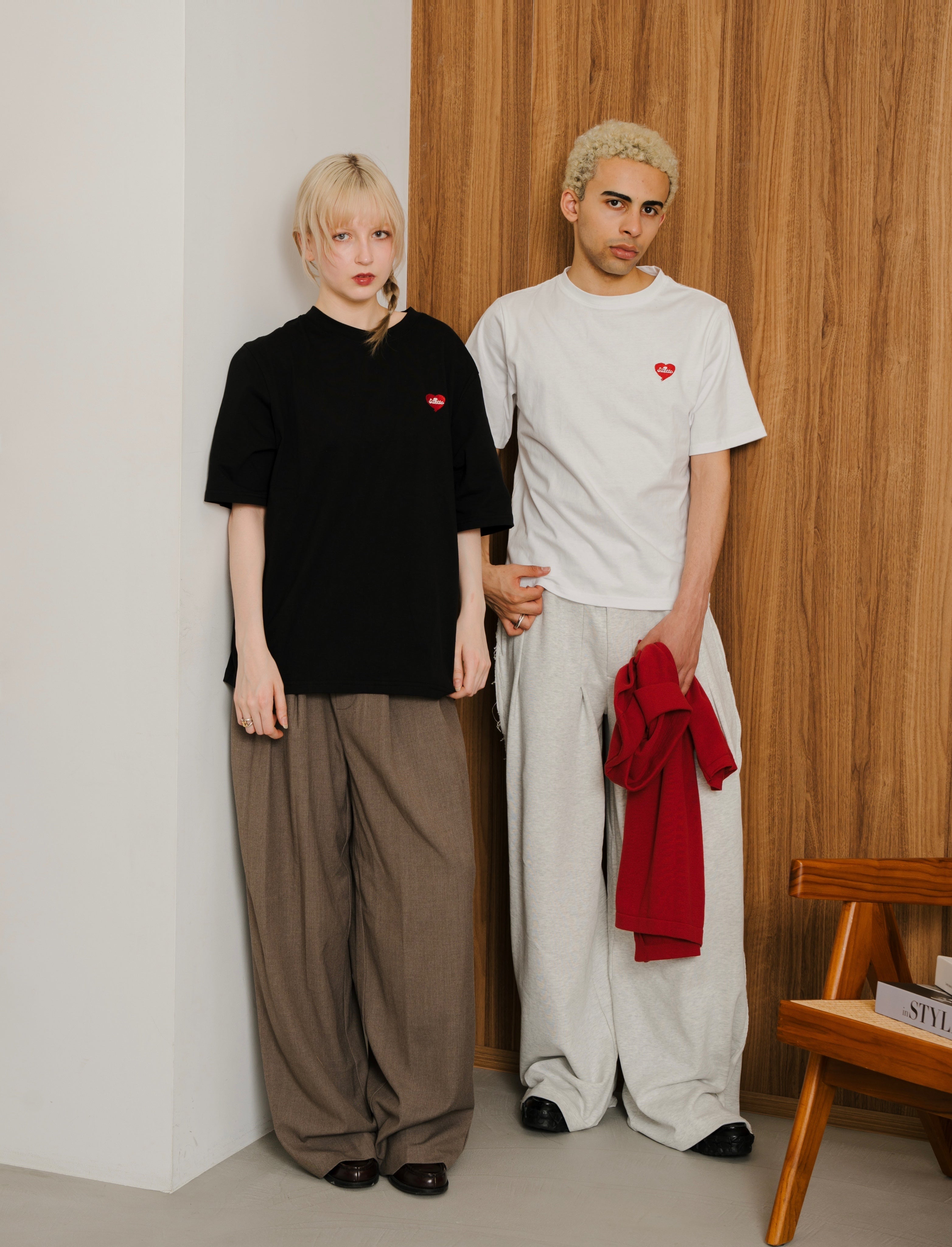 Heart Embroidery Tee