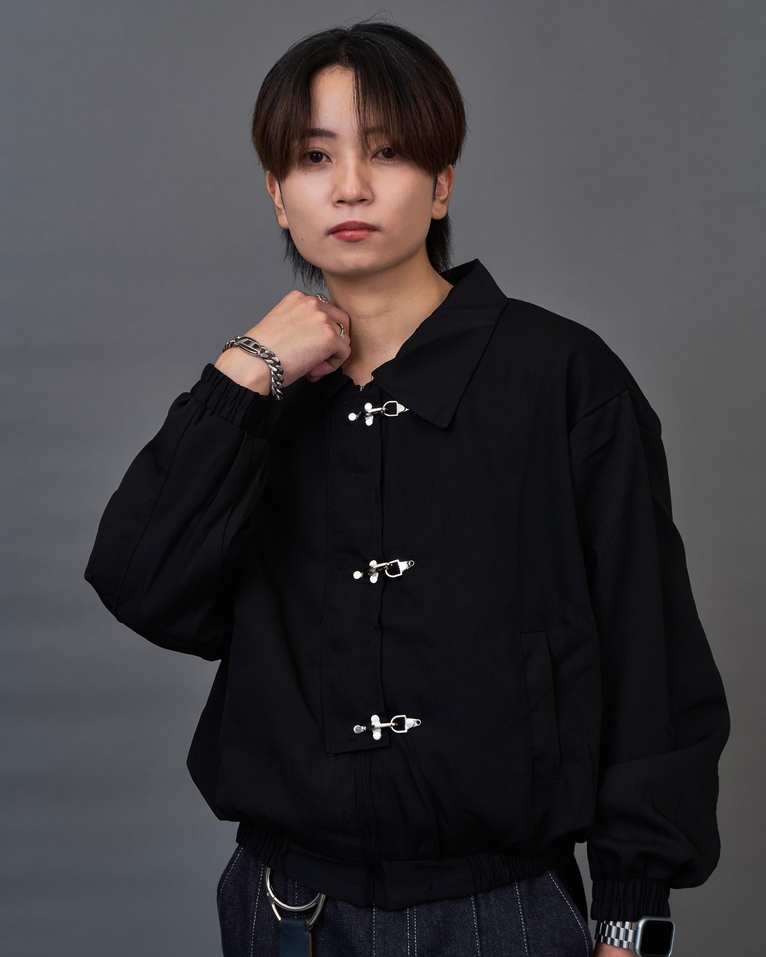 メタルフック クロップドブルゾン / Metal Hook Cropped Blouson SL0060