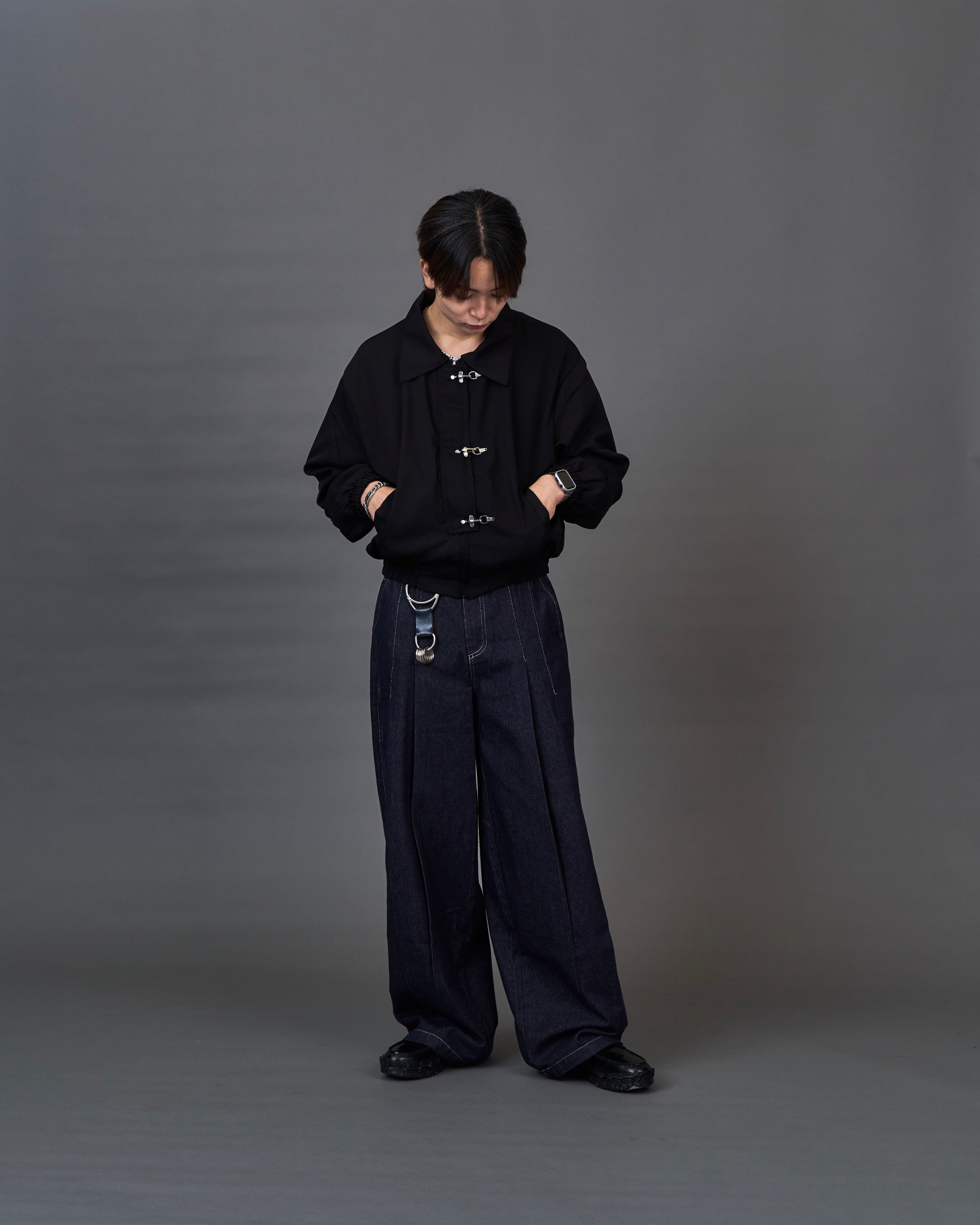 メタルフック クロップドブルゾン / Metal Hook Cropped Blouson SL0060