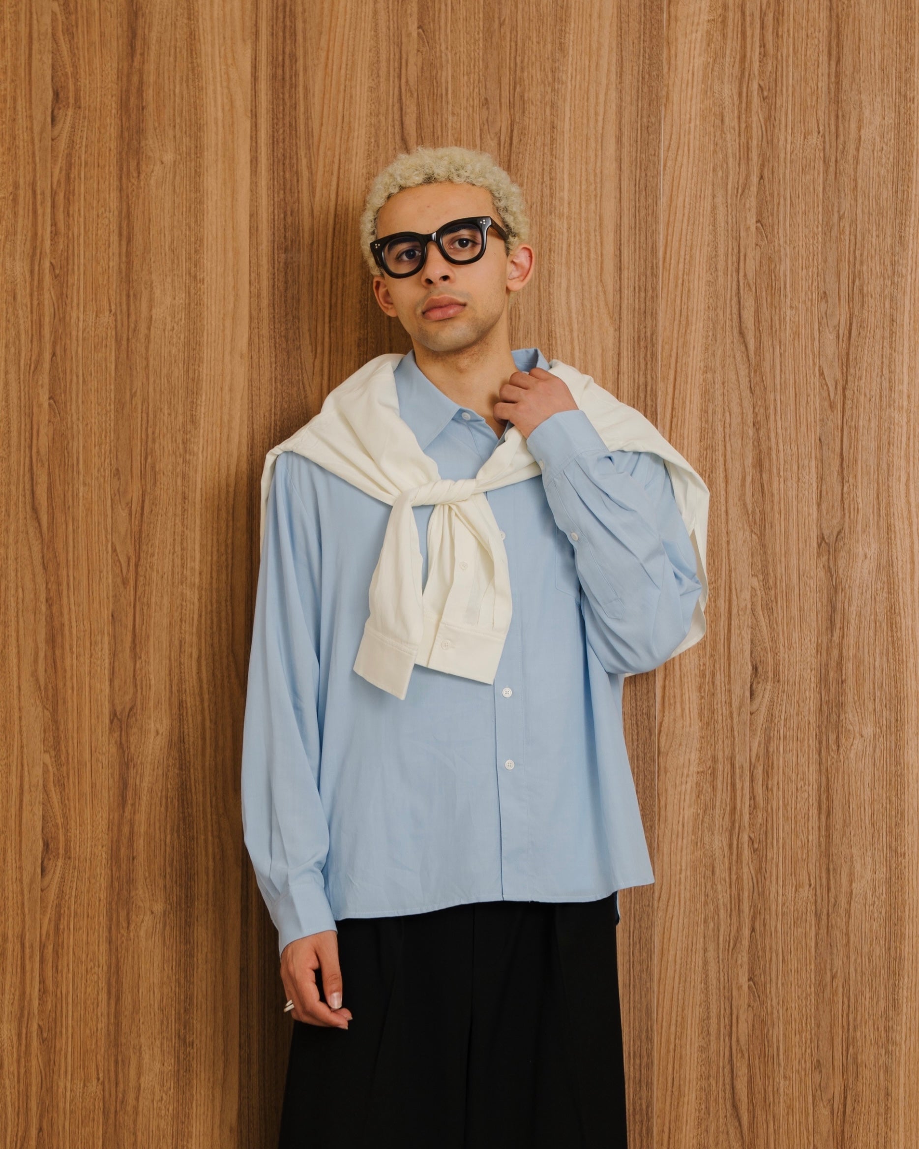 Cropped Classic Regular Collar Shirt LS