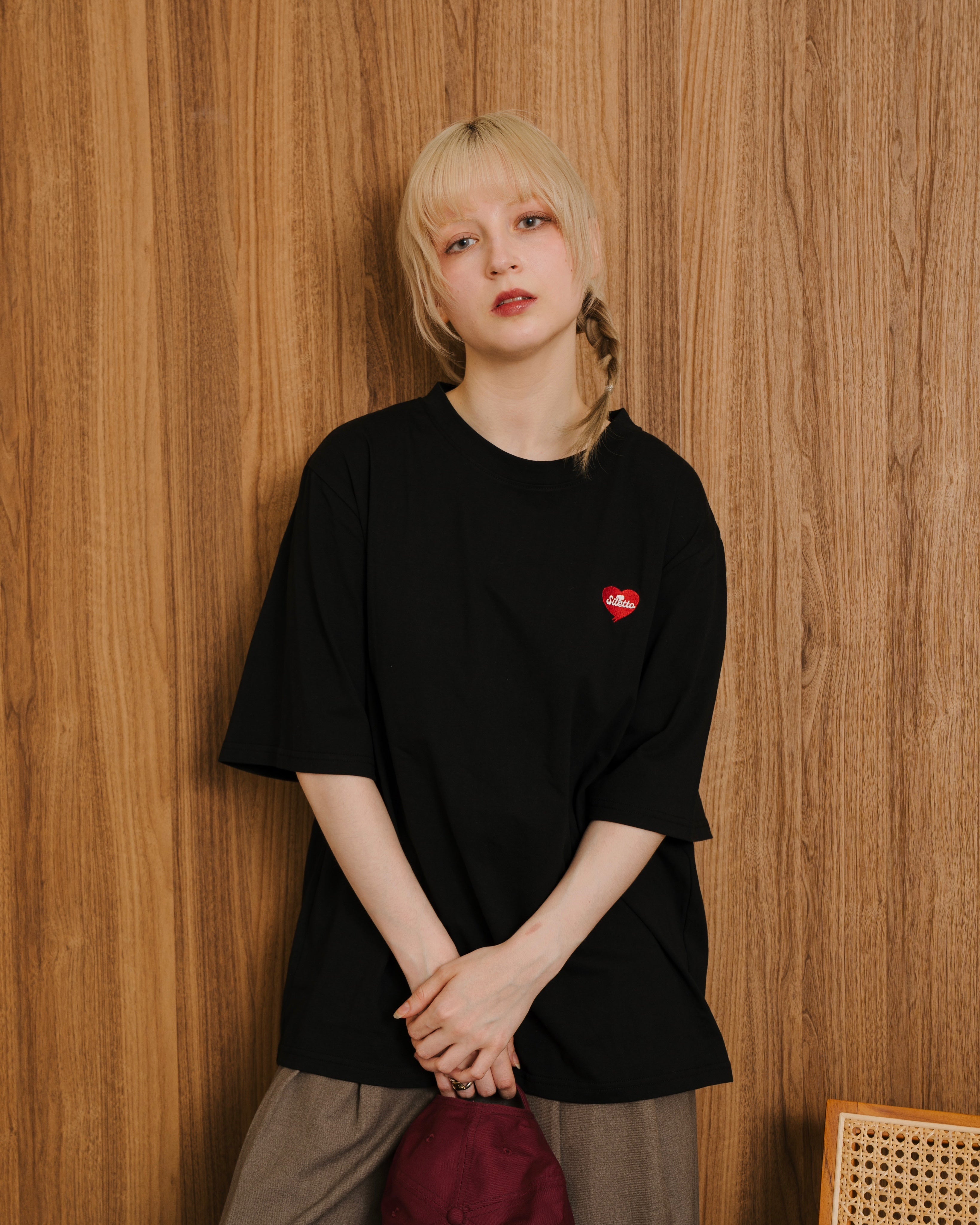 Heart Embroidery Tee