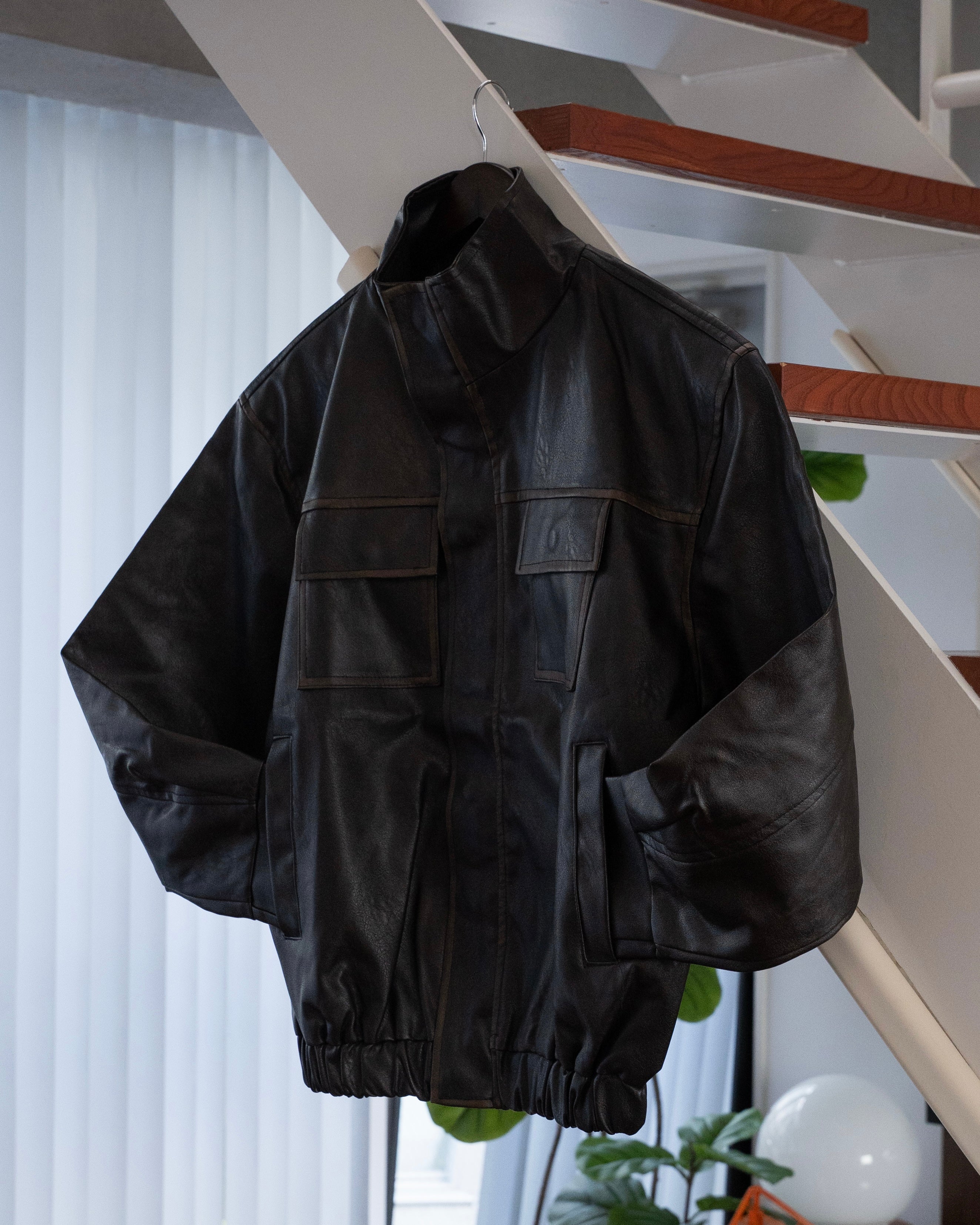 シープレザーショートブルゾンSL0077