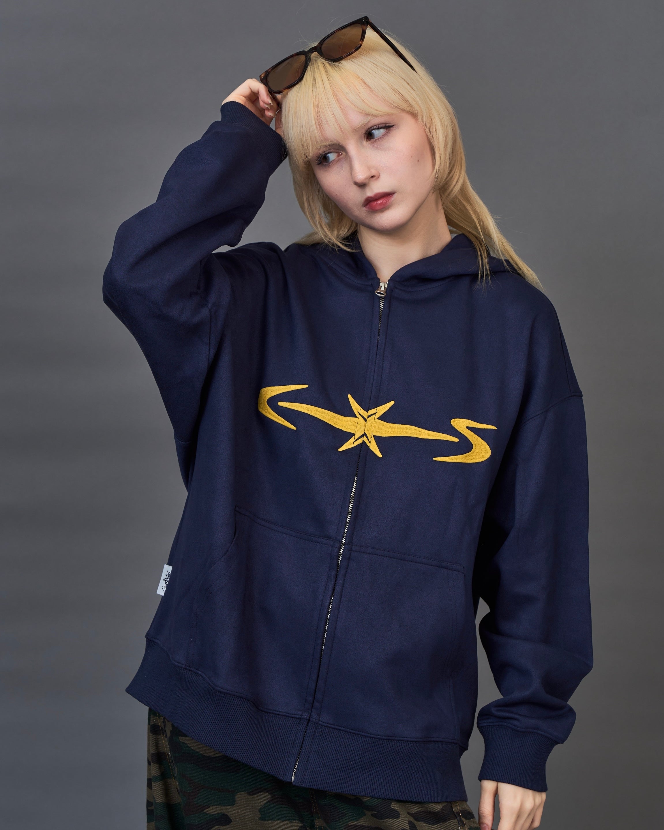 スターストライプ ジップパーカー / Star Stripe Zip Hoodie SL0061