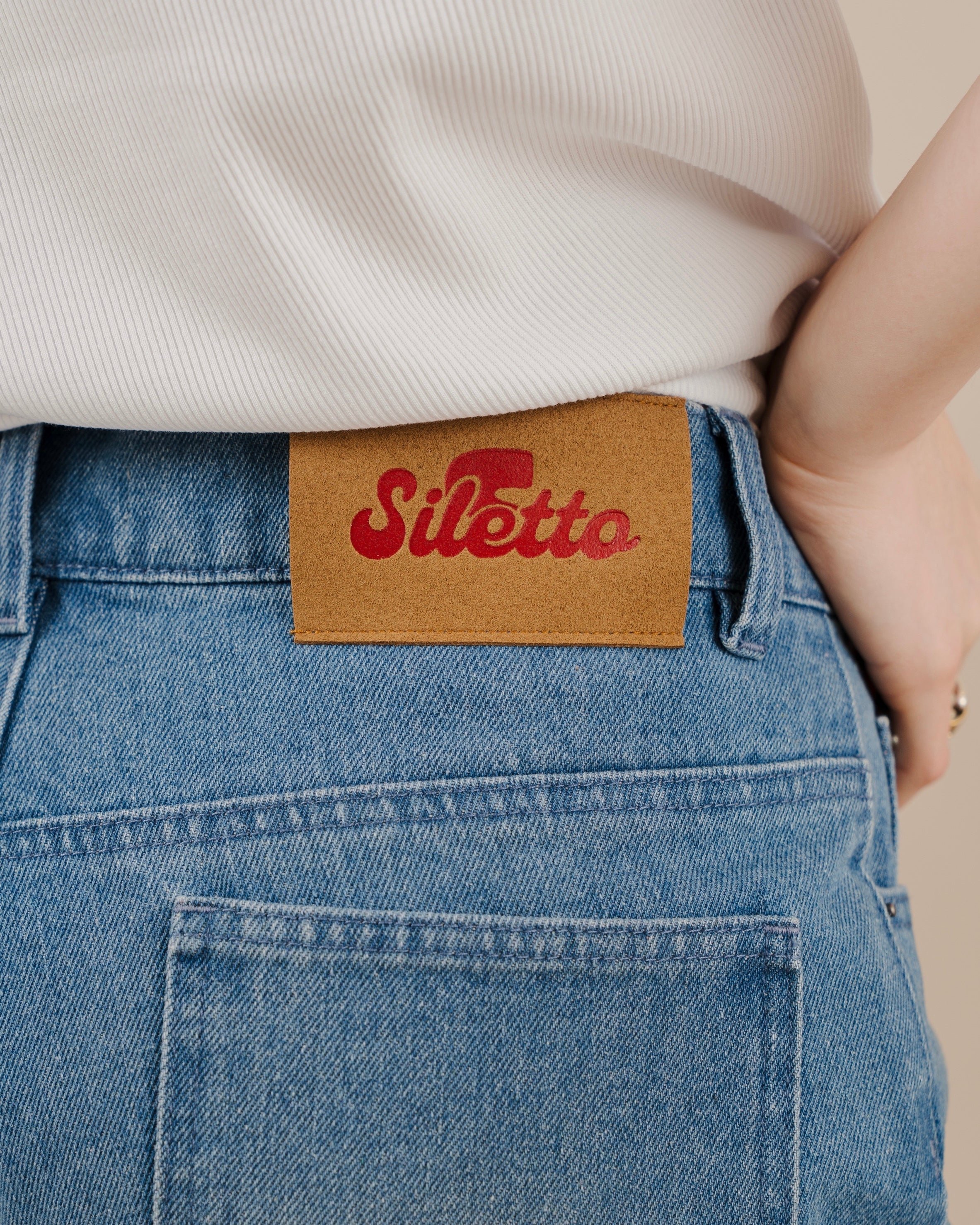 Over Dye Wide Straight  Denim