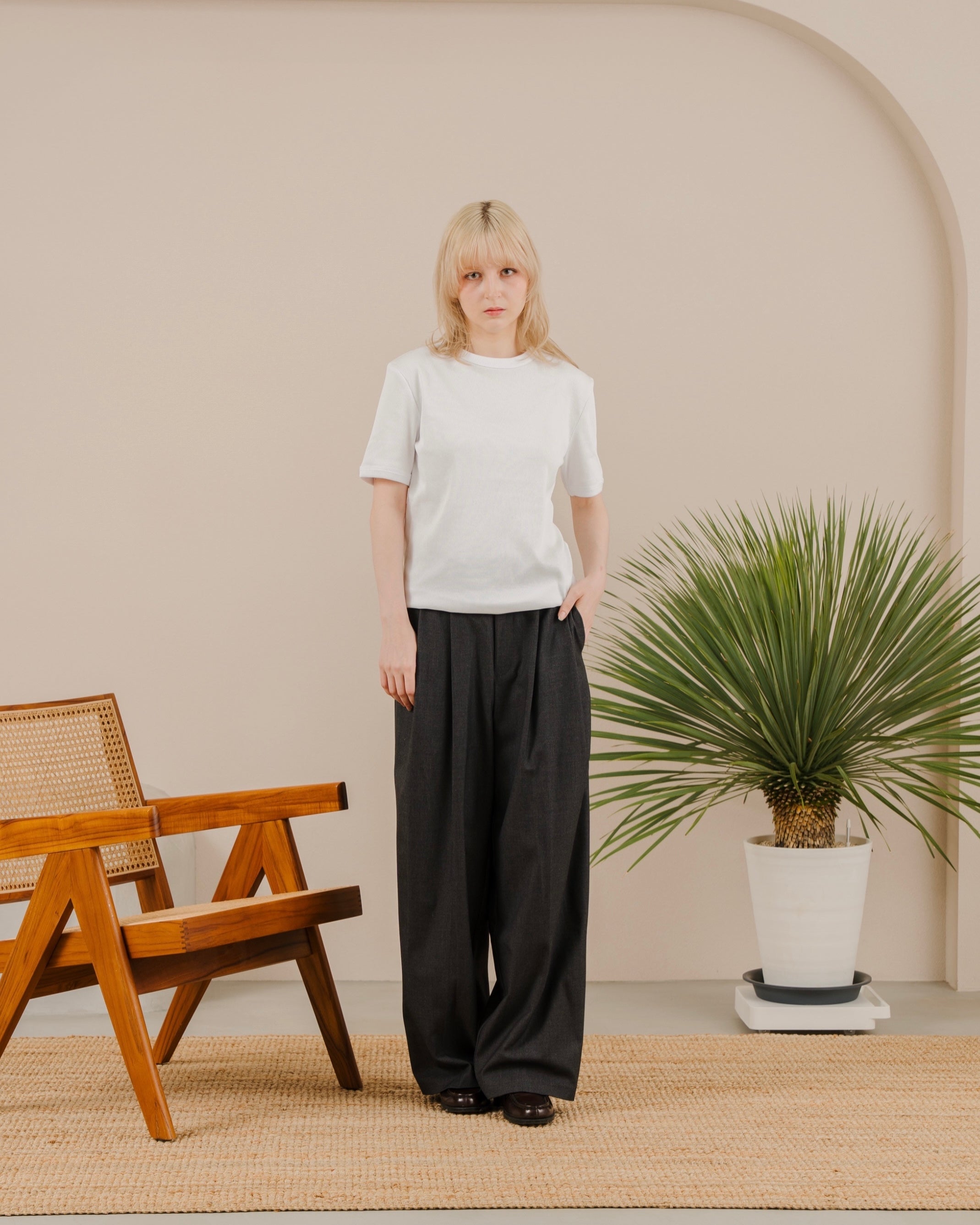 Rib Boxy Tee