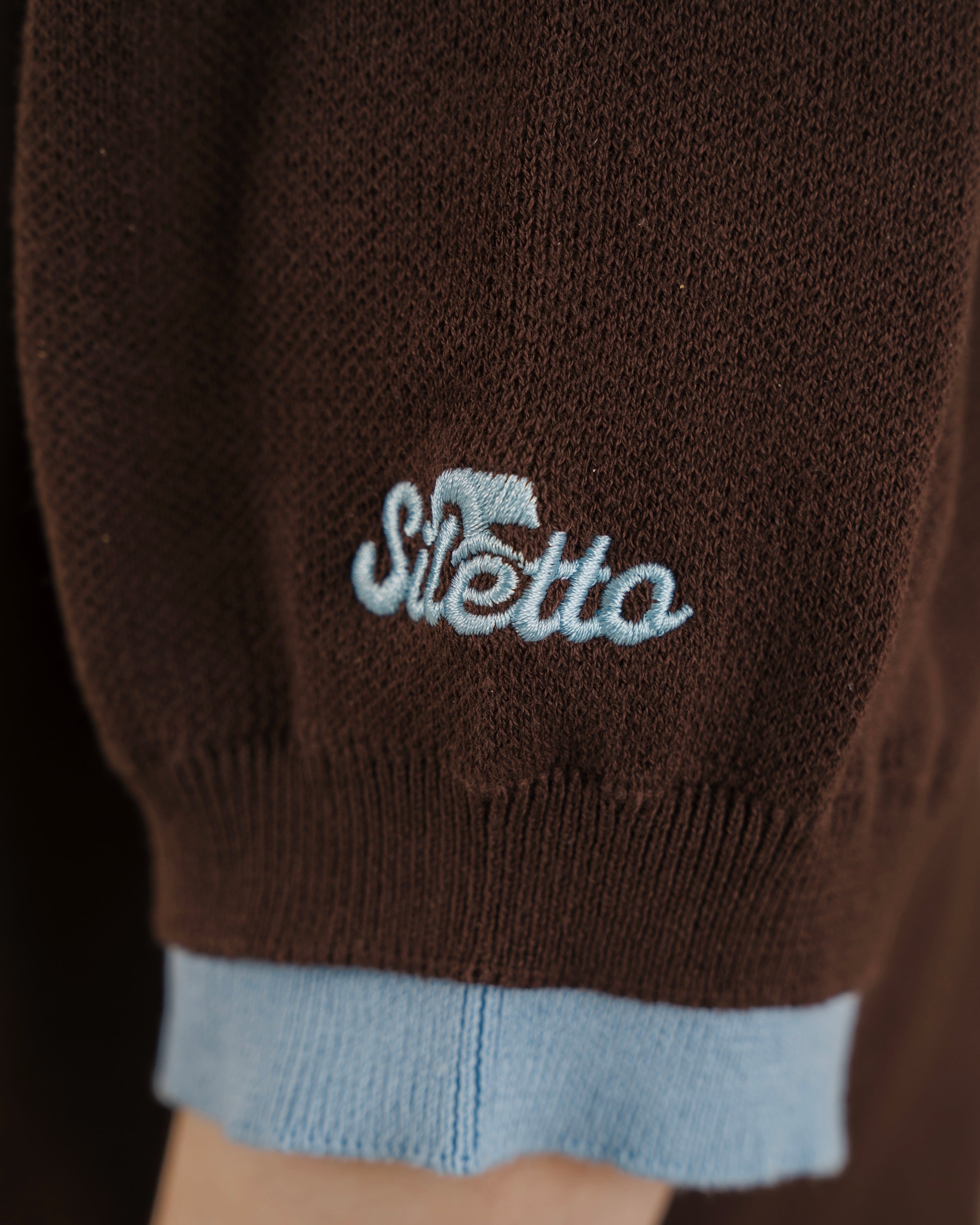 Outline Layered Knit Polo