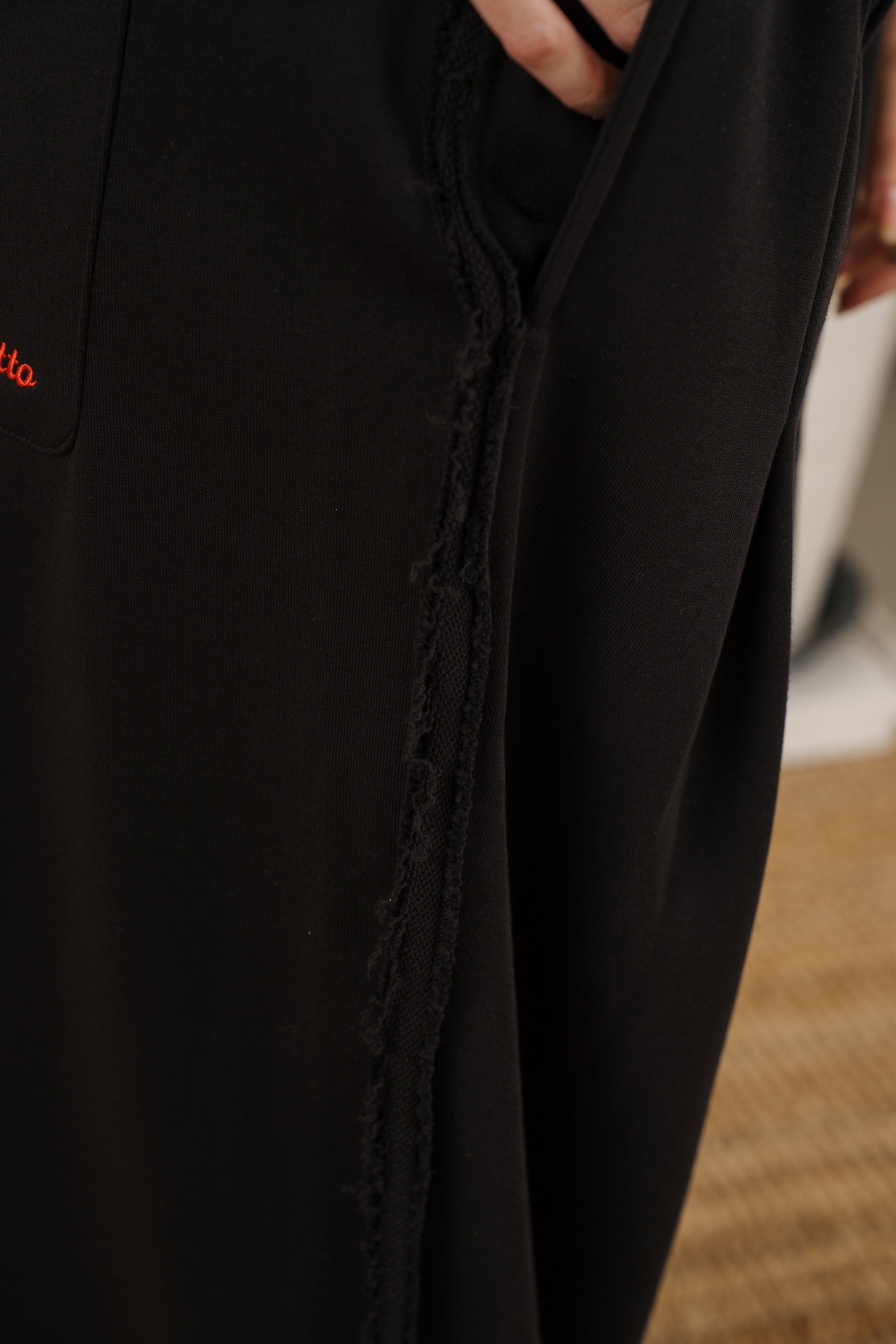 Inside-Out Wide Sweatpants