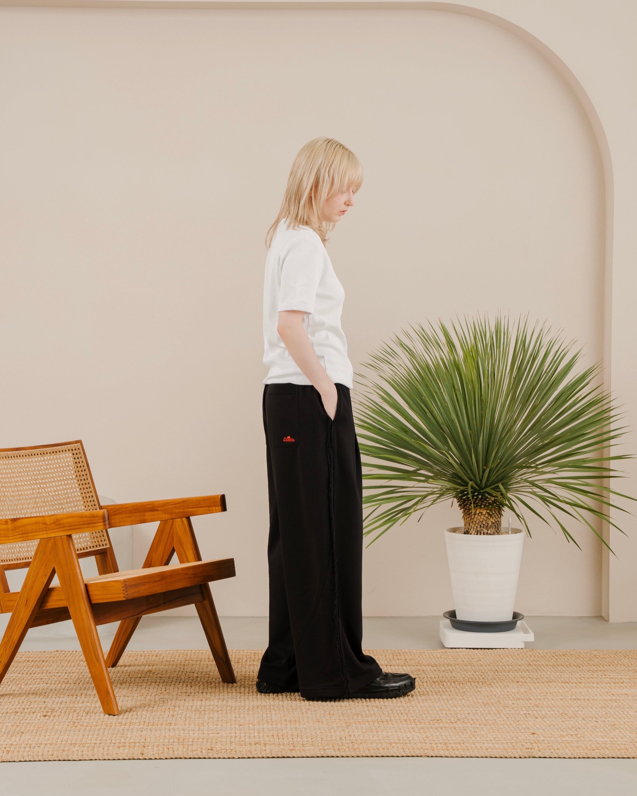 Inside-Out Wide Sweatpants