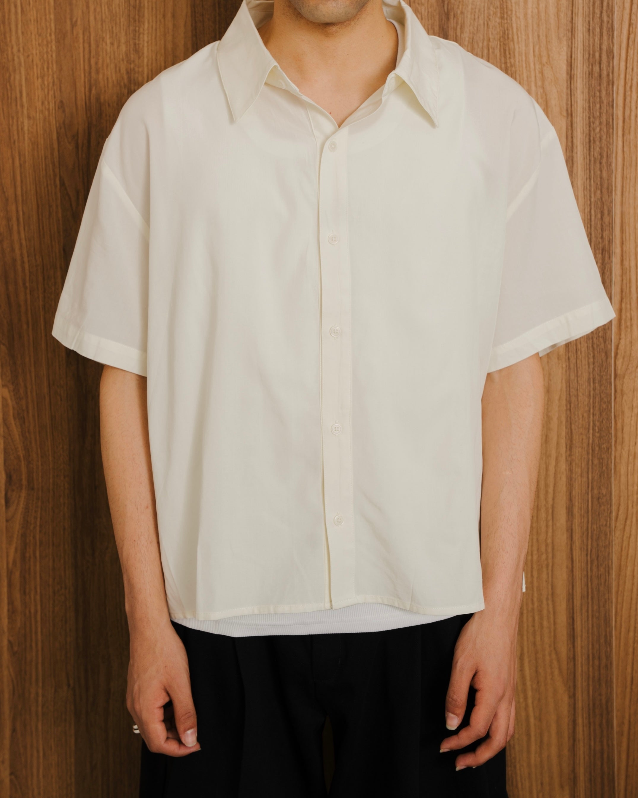 Cropped Classic Regular Collar Shirt SS