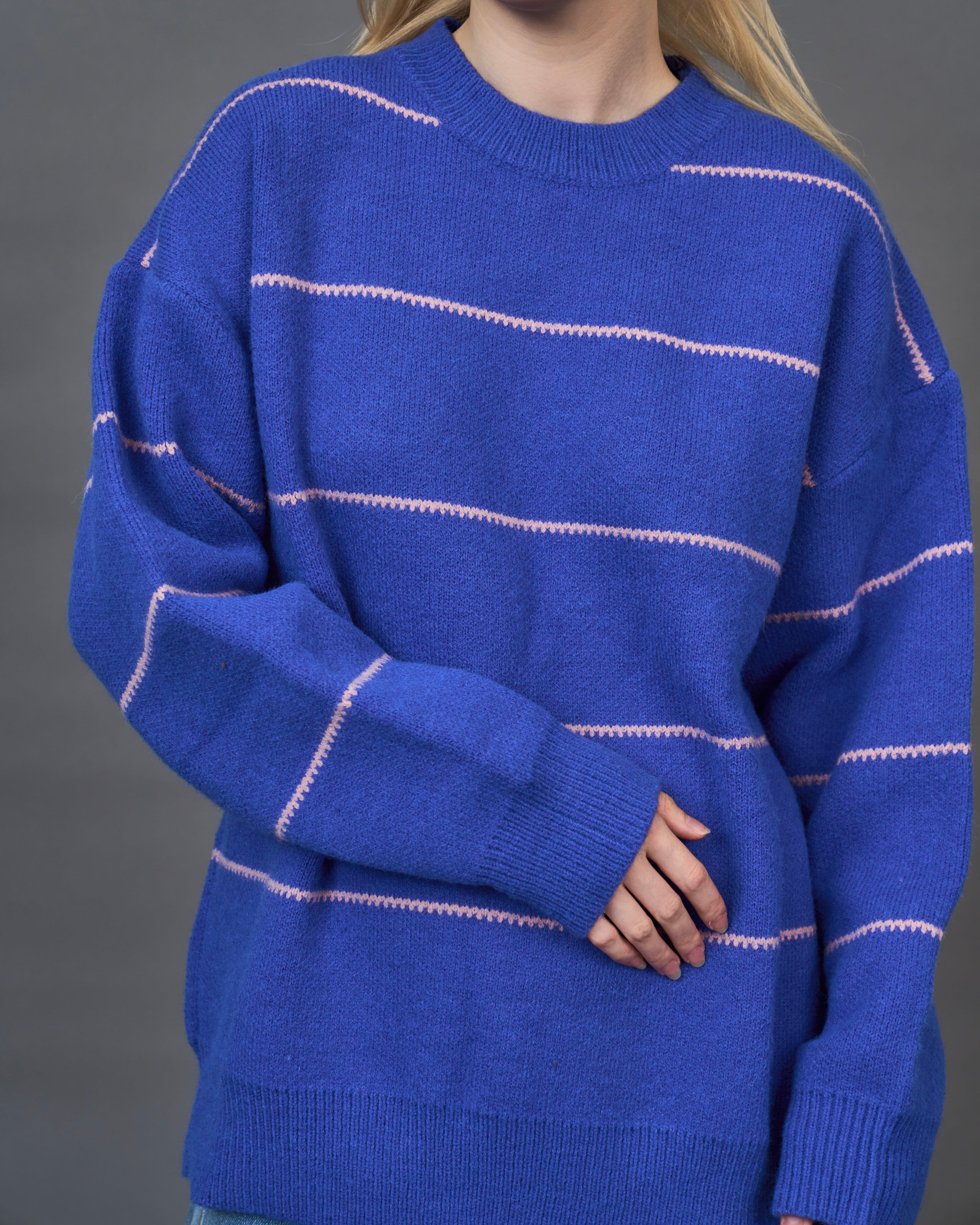 overfit border knit/ オーバーフィットボーダーニット SL0042